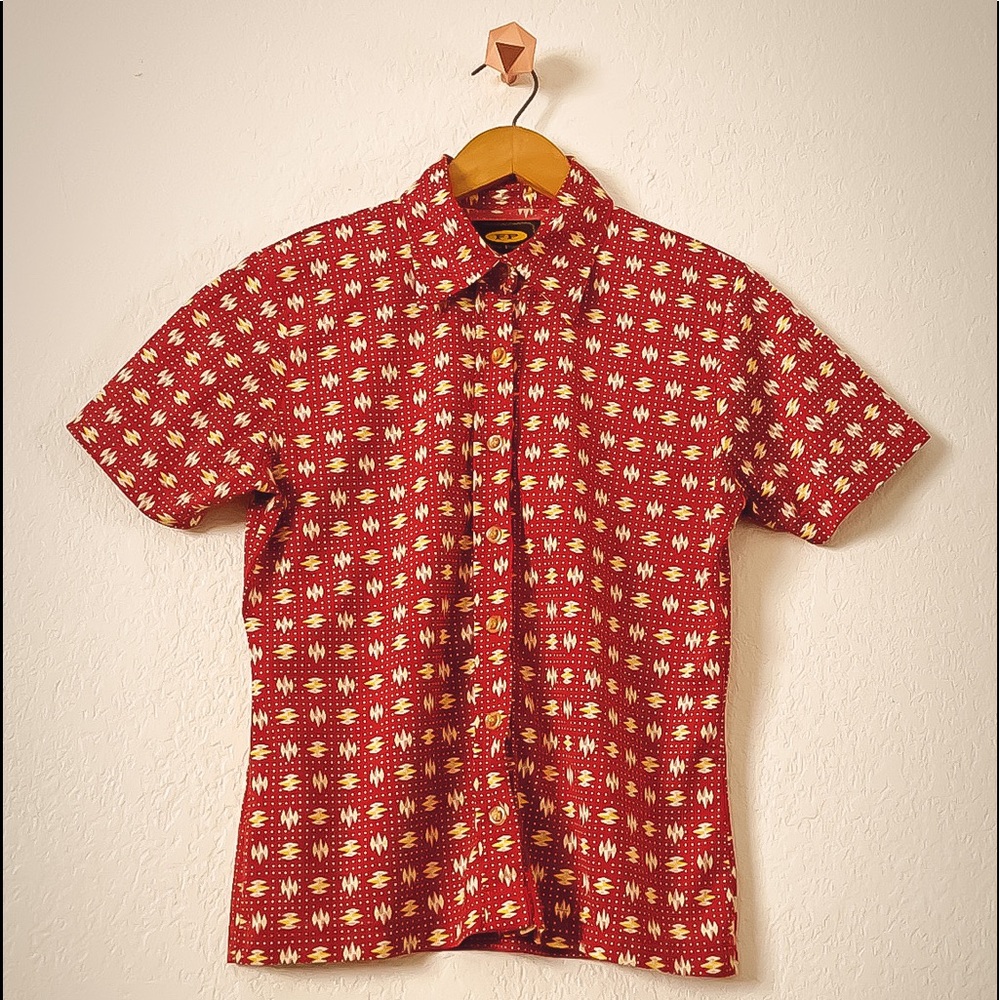 Vintage Free People button up, sz small